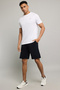Solid Active Shorts with Elastic Waist - 2