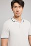 Tipping Detail Polo T-Shirt with Short Sleeves - 2