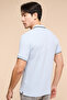 Logo Detail Polo T-Shirt with Short Sleeves - 6