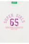 United Colors of "Super Girls 65" White with Sequin Detail - 2