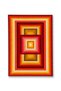 Sdt Vintage Inspired Retro Square Patterned Woven Base Decorative Carpet Sdt613 - 3