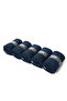 Seamless Bamboo Socks Navy Blue Color Men's Socks with Stripe Detail Boxed 5 Pairs Premium Long Socks - 2