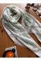 Softly Draped Muslin Floral Printed Short Tassel Shawl Pareo - 3