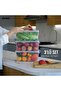 Set of 3 5.5 Liter (5.5X3) Horizontal Food Storage Containers with Plastic Locking Lids Kitchen Interior-Exterior Organizer - 5