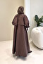 Lyon Drawstring Waist Trench Coat - Brown - 7