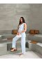 Women's Button Detailed Vest Blazer Jacket Pants Set - 8