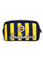 Licensed Classic Pencil Case - Double Compartment Yellow Navy Blue Sports Pencil Bag
