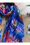 Soft and Healing Shawl Pareo with Abstract Patterns of Cats That Will Hug You with Love. - 5