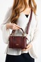 Women's Quality Leather Medium Size Stylish and Elegant Handbag with Long Shoulder Strap (Width 19.5 cm Length = 14.5 cm)