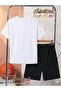Mama Printed Top and Shorts/T-Shirt Summer Children's Two-Piece Set - 2