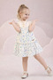 Floral Patterned Girl's Dress with Back Zipper Stylish Summer Dress