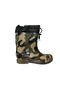 Camouflage Patterned Rubber Boots with Wool Inside