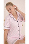 Women'S, Viscose, Shirt Collar, Shorts Set - 2
