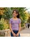 Pack of 3 Girls (7-10 Years) Cotton Camisole Ribbed Square Neck T-Shirt - 4