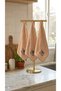 Set of 3 Kitchen and Hand/Face Towels 30X50 cm 100% Velvet Cotton - 5