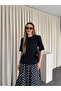 Black 100% Cotton Padded Tshirt - 241134 - 2