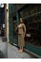 Balon Sleeves Jacket and Slit Skirt - 2