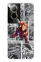 Realme 12 Lite Compatible Comic Theme Patterned Transparent Phone Case