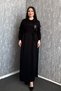 Women's Collar Snap Belted Dress 7586