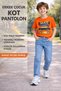 27004-25 Boy's Denim Trousers Straight Leg Washed Modern Casual Comfortable Fit Jean Pants - 2
