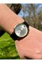 Vintage Dial Black Band Men's Wristwatch Stainless Steel Case Leather Band Durable Colorfast - 6