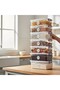 Set of 8 3.5 Liter (3.5X8) Horizontal Food Storage Containers with Plastic Locking Lids Kitchen Interior-Exterior Organizer - 3