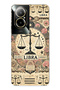 Realme 12 Lite Compatible Libra Sign Patterned Transparent Phone Case