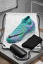 Children's and Adult's Turquoise Football Cleats Set of 4 (Size 28-47) - Cleats, Shin Guards, Socks, Bag Match Combination - 7