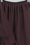Asymmetrical Layered Lined Cupra Tunic Trouser Set - Burgundy - 2