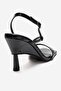 Jolene Black Print Women's Heeled Shoes - 5