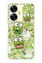 Realme C55 Compatible Cute Frog Pattern Transparent Phone Case