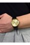 Vintage Dial Black Men's Wristwatch Stainless Steel Case Leather Band Durable Colorfast - 4