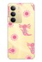 Realme C75 Compatible Pink Axolotl Patterned Transparent Phone Case