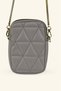 Women's Chain Strap Quilted Phone Bag - Cream