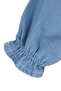 Baby Girl Ecru Lace Collared Buckle Denim Dress - 4