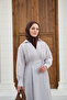 Women's Side-Tie Striped Dress White-Brown - 5