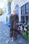 Wonderful Single-Pocket Floral Detailed 100% Cotton Special Design Linen Dress - 4