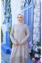 Wonderful Single-Pocket Floral Detailed 100% Cotton Special Design Linen Dress - 2