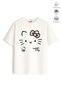 Girl's Full-Fit Hello Design 47 Oversize T-Shirt