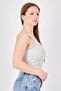 Women Square Neck Sleeveless Stripe Tank Top, Multicolor - 2