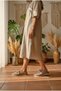 26Y-180-23037 Genuine Leather Women's Slippers Sabo Model Comfortable Daily Slippers Orthopedic Comfort Sole - 6