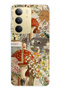 Realme C75 Compatible Mushroom Garden Patterned Transparent Phone Case