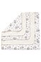 Baby Girl Ecru Mustard Ribbed Rabbit Patterned Pique Muslin Blanket 100X100Cm - 2