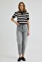 Women's Lycra Relax Mom Jean Pants – High Waist Stretch Denim - 4
