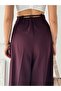 Trendy Wide Leg Zippered High Waist Lace-Up Pleated Palazzo Pants - 7