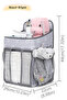 Baby Crib Organizer Hanging Baby Organizer Bag Crib Side Diaper Wet Wipe Organizer - 4