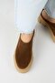 Bianca Women's Leather Genuine Leather Flat Sabo Tan Slippers - 8