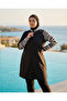 Plus Size High Neck Parachute Fabric Long Zipper down Underwear with Six Lycra Inner Lining Double Boned Women's - 2