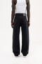 Men's Studs Embellished Baggy Jean Trousers Black - 3
