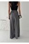 Trendy Wide Leg Zippered High Waist Lace-Up Pleated Palazzo Pants - 7